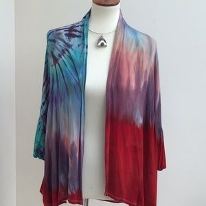 Tie Dye Jacket with Poofy Sleeves
